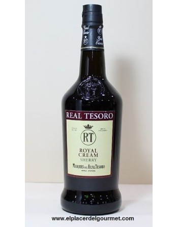 xherry royal cream bodegas Real Tesoro 75 cl.acheter 6 unités avec 10%