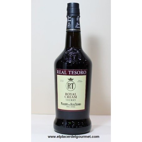 vin -Xéres-Sherry  bodegas crème royale réel Tesoro 37.5 cl.