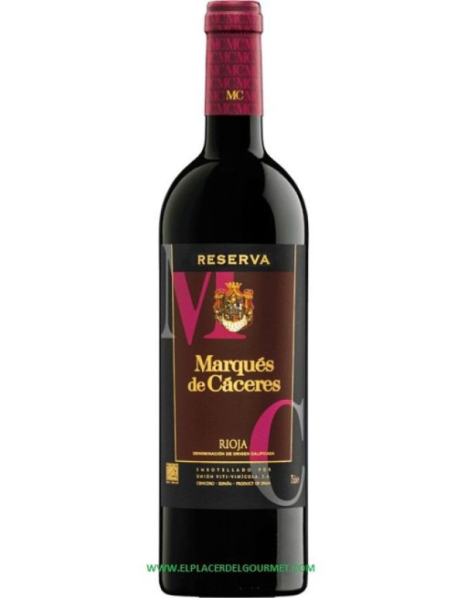 VIN ROUGE MARQUES CACERES RRESERVA 2010 70CL OD Rioja.