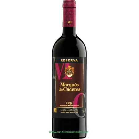 VIN ROUGE MARQUES CACERES RRESERVA  70CL OD Rioja.