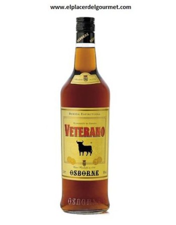 Vino Jerez Brandy Veterano 1 litro.