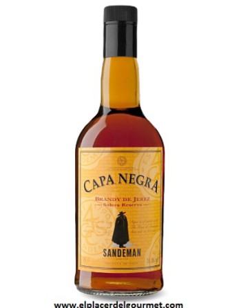 VINO JEREZ BRANDY CAPA NEGRA SANDEMAN 70 CL