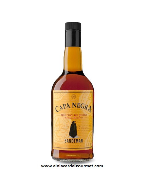 VINO JEREZ BRANDY CAPA NEGRA SANDEMAN 70 CL