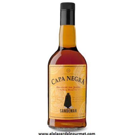 VINO JEREZ BRANDY CAPA NEGRA SANDEMAN 70 CL