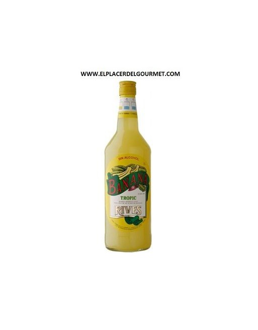 LICOR BANANA RIVES SIN ALCOHOL 1L