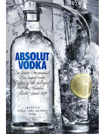 VODKA ABSOLUT 1L.