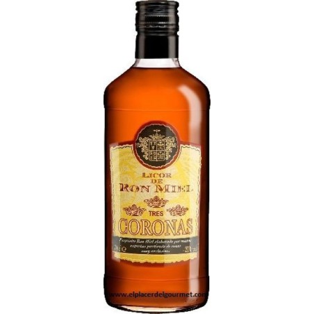 RON MIEL TRES CORONAS  70CL.