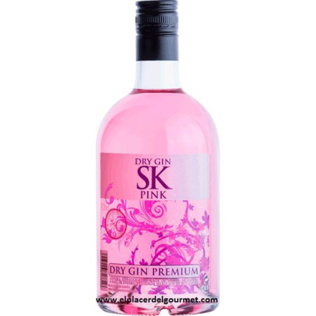 SK pink Dry Gin botella 70 cl