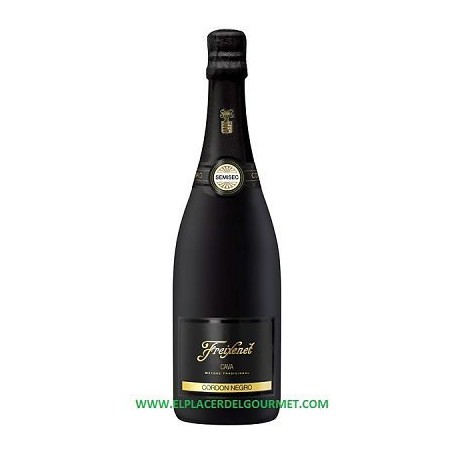 VIN BLANC ESPUMOSO cordon FREIXENET cava Noir SEMI 75 CL