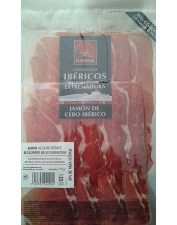 JAMON DE CEBO IBERICO LONCHEADO NAVIDUL 110GR.