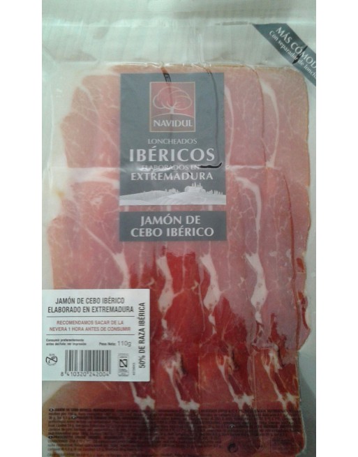 Ham of Iberian bait lencheado navidul 110 gr.