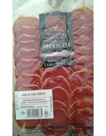 CAÑA DE LOMO IBÉRICO LONCHEADO NAVIDUL 110GR.