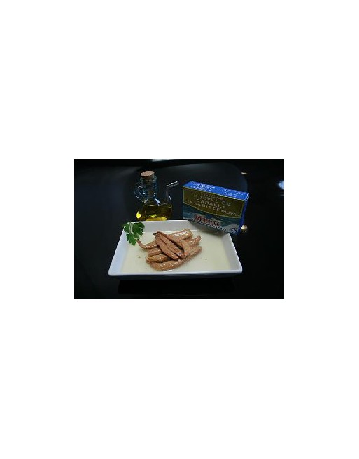 Tarantelo de atún rojo en aceite de oliva de Barbate. 120 gr. Tarantelo de atún rojo en aceite de oliva de Barbate. 120 gr.