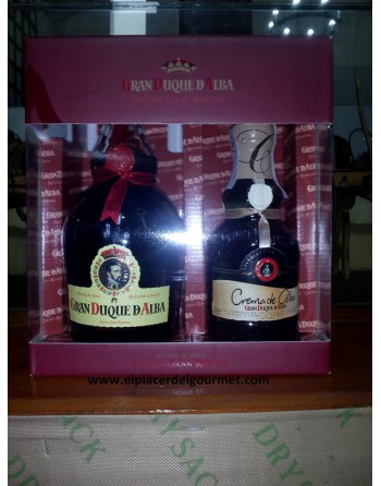 Wine sherry Brandy case Gran Duque de Alba 70 more Cream of Alba 35 cl.