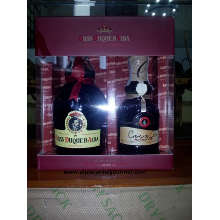 Vin Brandy sherry cas Gran Duque de Alba 70 plus Crema de Alba 35 cl.
