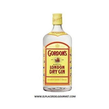 Ginebra GORDON'S LONDON DRY GIN 1 l.
