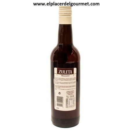 WEIN JEREZ MOSCATEL ZULETA 75 CL.