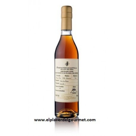 VINO JEREZ brandy SOLERA GRAN RESERVA ORO 50 cl.FERNANDO DE CASTILLA