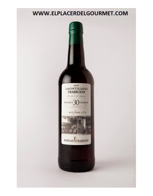 VINO JEREZ amontillado v.o.r.s. 30 años 75 cl. BODEGAS TRADICION