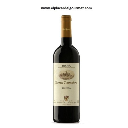 VINO TINTO SIERRA CANTABRIA " RESERVA " RIOJA tempranillo 75 cl.