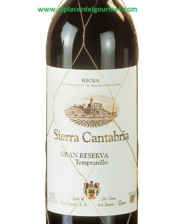 RED WINE SIERRA CANTABRIA "RESERVA" RIOJA tempranillo 75 cl.