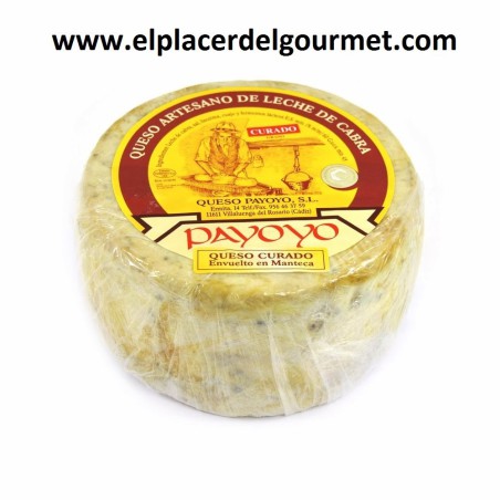 Queso Payoyo curado cabra en manteca 2 k.