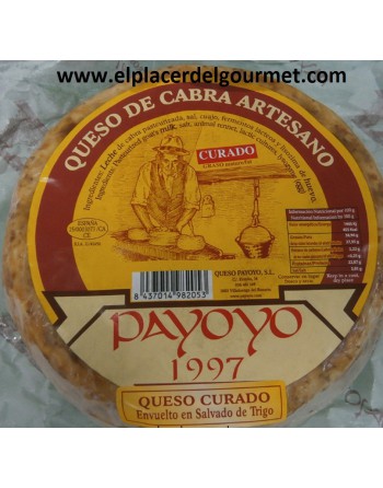 Payoyo cheese cured goat wrapped wheat bran 2 k.