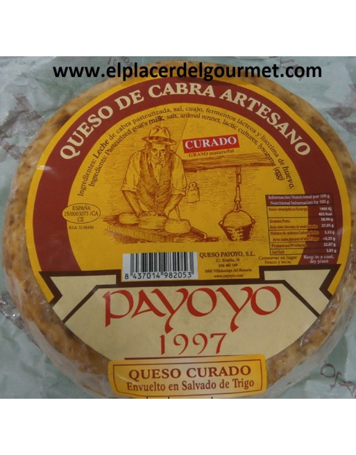 Payoyo cheese cured goat in butter 2 k. Payoyo cheese cured goat in butter 2 k.