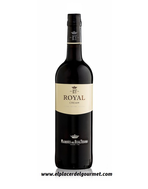 xherry royal cream bodegas Real Tesoro 75 cl.acheter 6 unités avec 10%