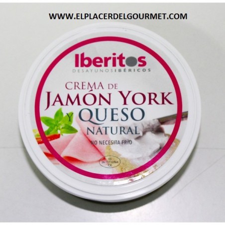 PATE Iberitos crema de jamon york y queso 250 gr.