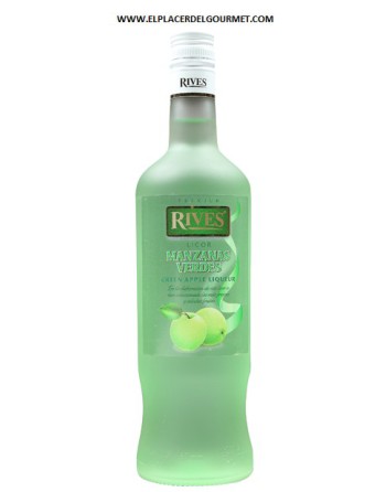 LICOR APPLE GREEN RIVES without alcohol 70 cl.