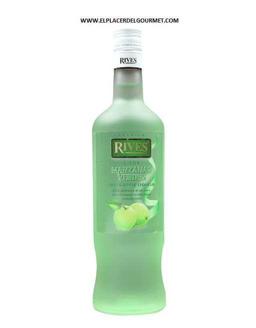 LICOR MANZANA VERDE RIVES sin alcohol 70 cl.