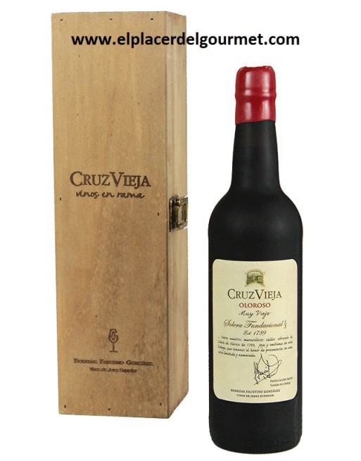 VINO JEREZ OLOROSO V.O.R.S. CRUZ VIEJA SOLERA FOUNDACIONAL 1789 75 CL. 100 BOTTLES VINO JEREZ OLOROSO V.O.R.S. CRUZ VIEJA SOLERA FOUNDACIONAL 1789 75 CL. 100 BOTTLES