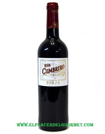 wine red vineyard Cumbrero aging 75 cl. rioja