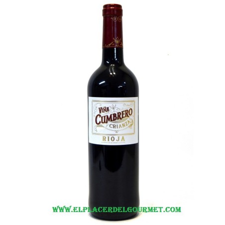 wine red vineyard Cumbrero aging 75 cl. rioja