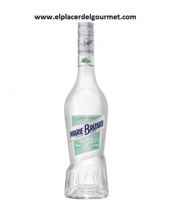 weißer Minzlikör Marie Brizart 70 cl