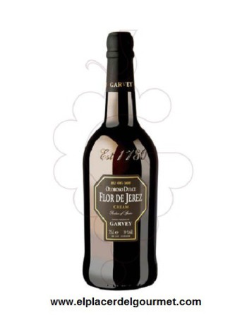 oloroso sherry vin doux fleur Jerez Crème 75CL. caves Garvey.