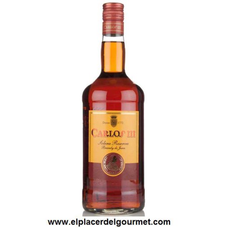 sherry CARLOS III brandy solera reserva botella 70 cl.