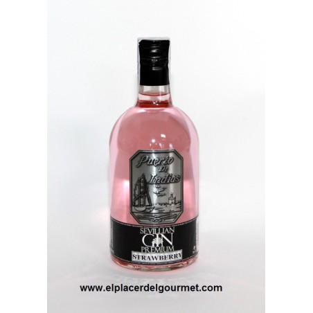 Gin Premium Puerto de Indias Strawberry fresa botella 70 cl 
