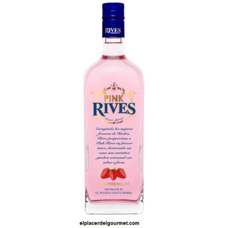 Ginebra Pink de Rives botella 70 cl 