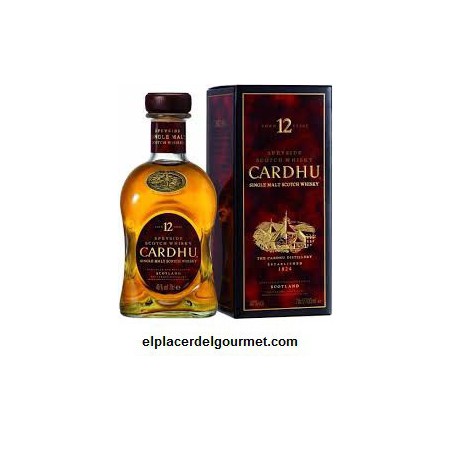WHISKY DE MALTA CARDHU 12 AÑOS 70 CL.