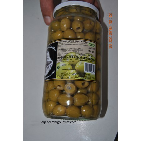 SAVEUR ANCHOVY dénoyautées olive POT 1 KILO.