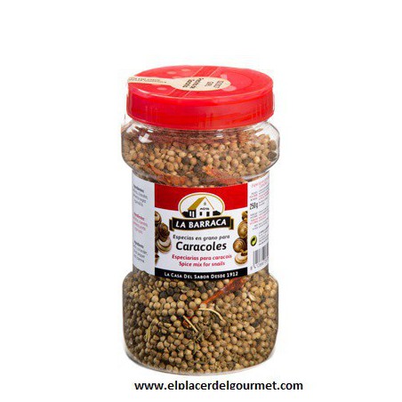 Especias para caracoles en grano bote de 250gramos