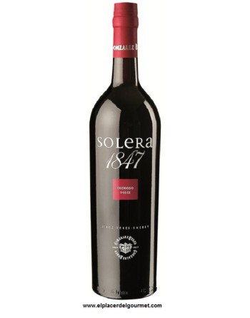 D.O. Jerez- Xérès-Sherry Sherry Solera 1847 Oloroso 37,5 cl de crème. Gonzalez Byass