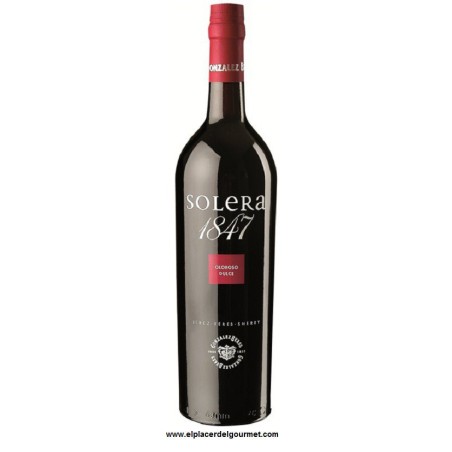 D.O. Jerez- Xérès-Sherry Sherry Solera 1847 Oloroso 37,5 cl de crème. Gonzalez Byass