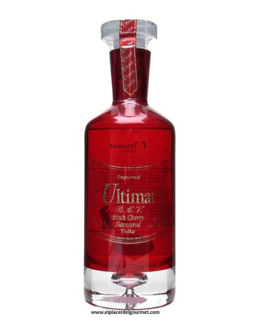 VODKA ultimat black cherry botella 75 cl.