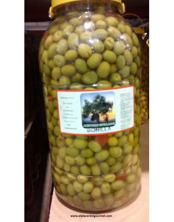 Aceitunas Bonilla bote 5 kilos chupadeo. Compra 5 unidades con un 10% de descuento