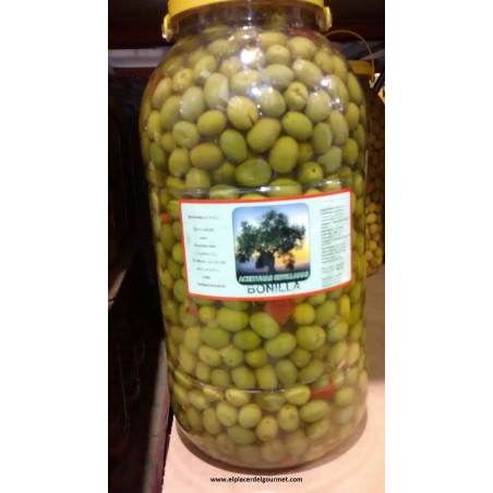 Olives Bonilla Chupadedo bidon de 5 kilos. Acheter 5 unités avec une réduction de 10%