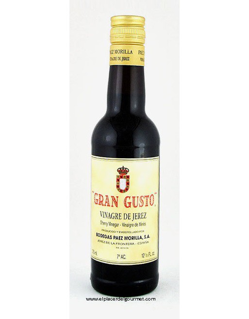 Sherry Vinegar Gran Gusto O.D. Bodegas Paez Morilla 37.5 cl. Buy 6 bottles with 10% discount