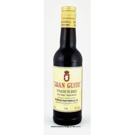 Vinaigre de Xérès Gran Gusto D.O. Bodegas Paez Morilla 37,5 cl. Achetez 6 bouteilles avec 10% de réduction